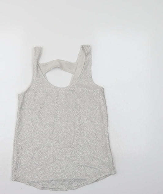 NEXT Womens Silver Basic Blouse Size 6