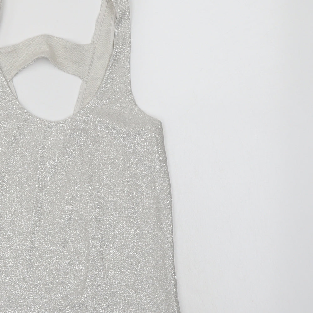 NEXT Womens Silver Basic Blouse Size 6