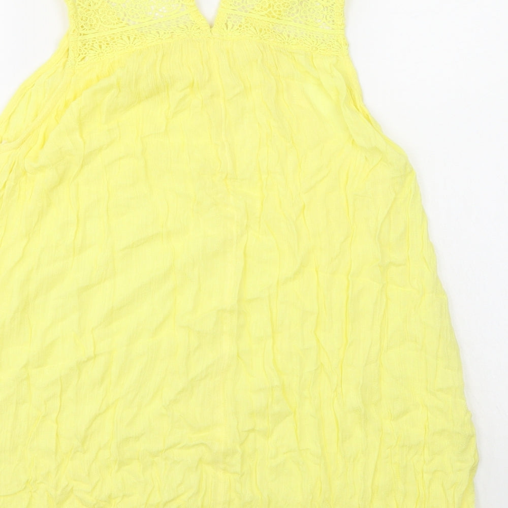 F&F Womens Yellow Tunic Blouse Size 12