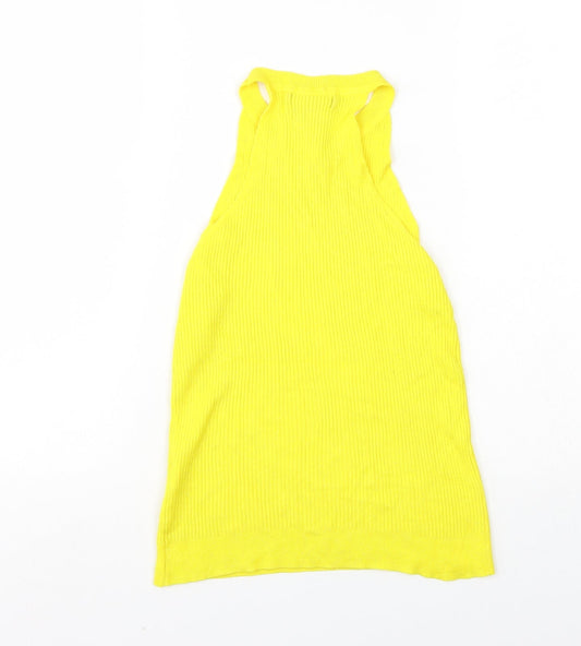 Atmosphere Womens Yellow Basic Tank Size 12