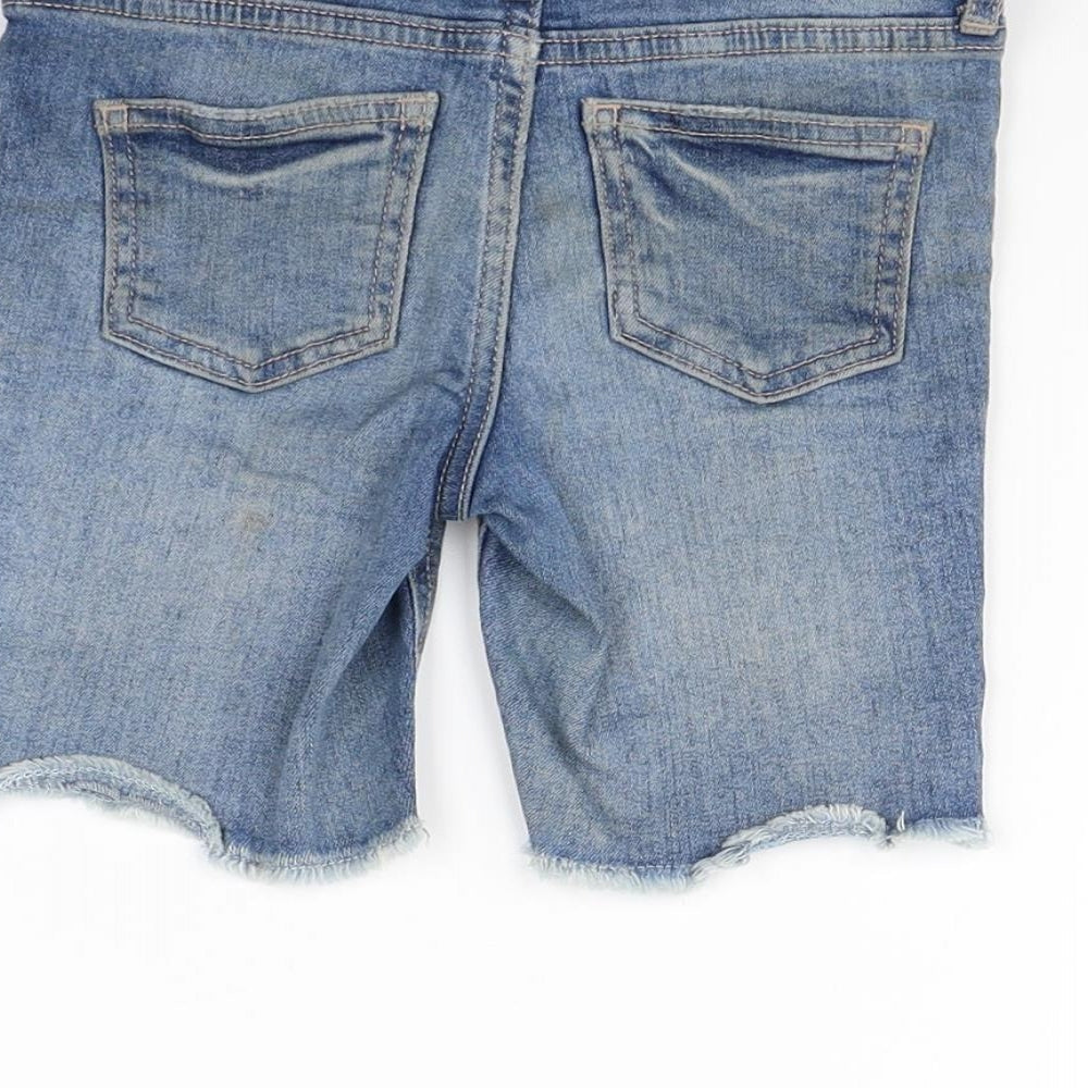 NEXT Girls Blue Cut-Off Shorts Size 6 Years