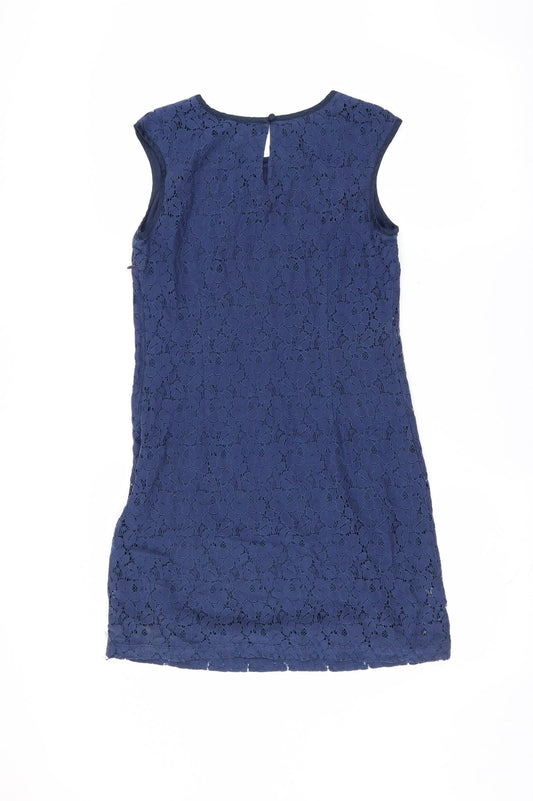 Gap Womens Blue Floral Shift Size S - Lace Layer