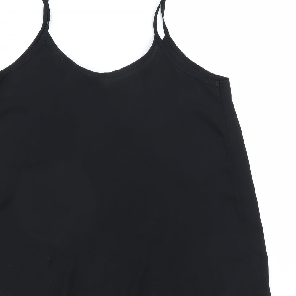 Womens UK Size 10 Primark Black Camisole Blouse