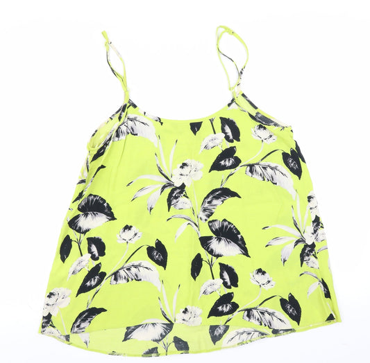 F&F Womens Green Floral Camisole Blouse Size 14