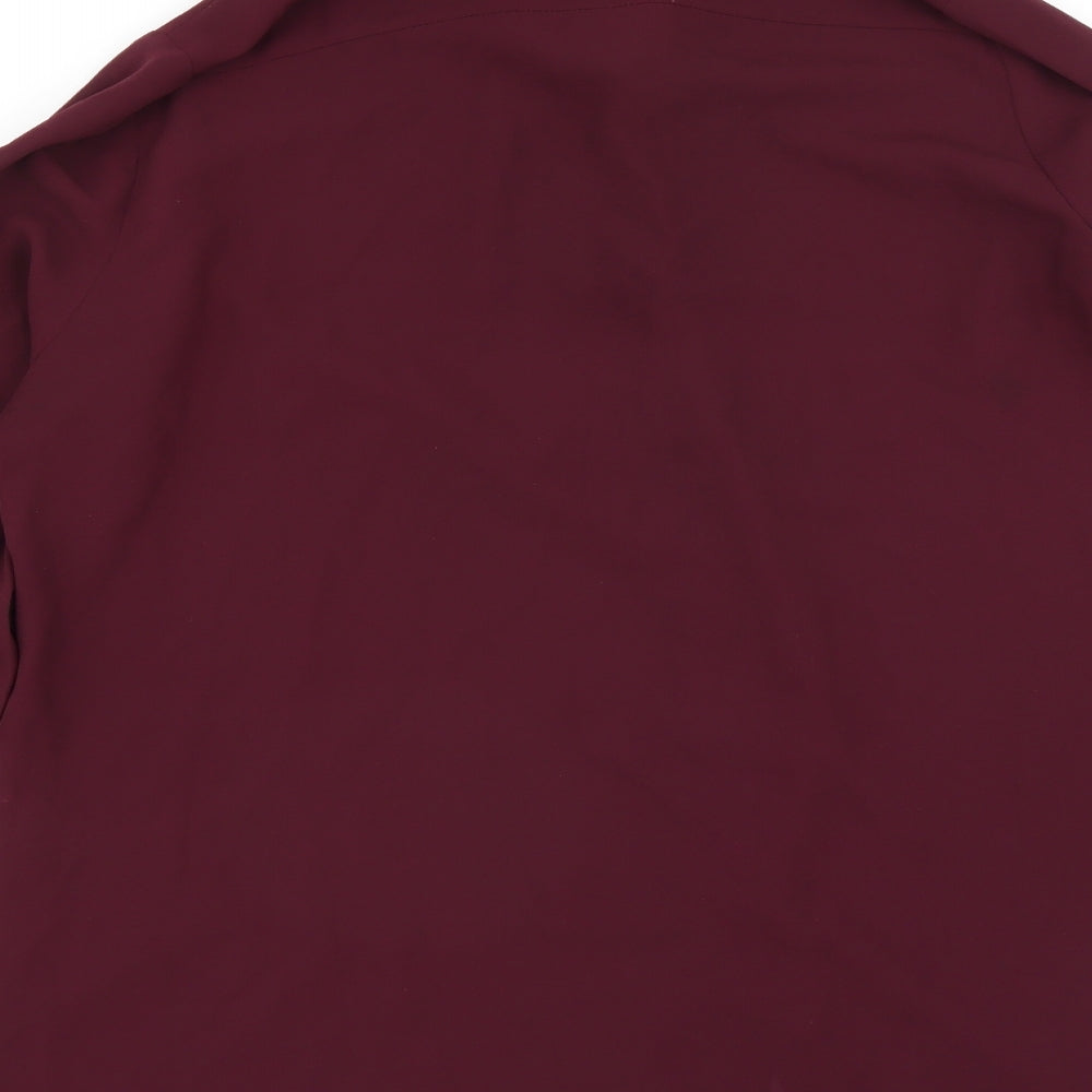 Womens UK Size 14 Very Purple Basic Blouse