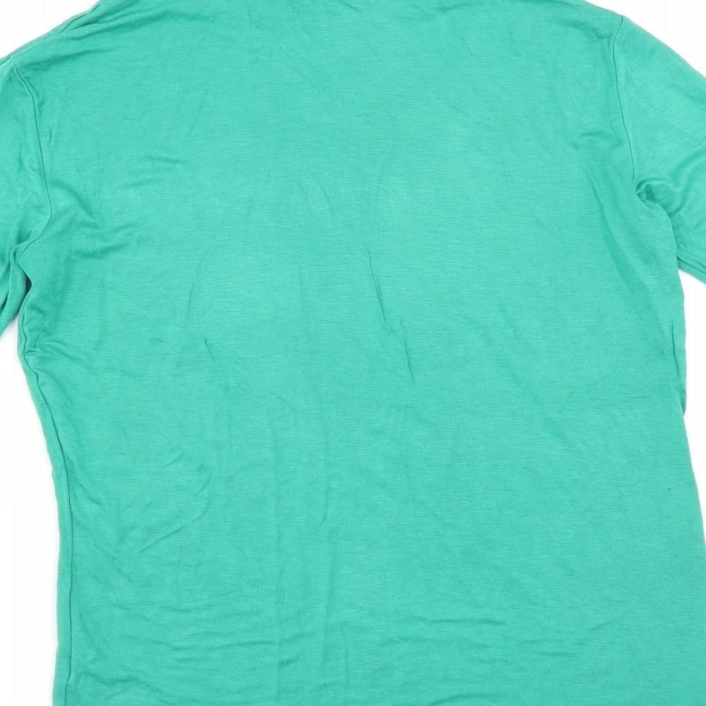 George Womens Green Basic T-Shirt Size 8