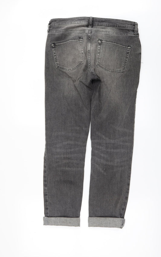 Denim & Co. Womens Black Denim Skinny Jeans Size 10 L26 in