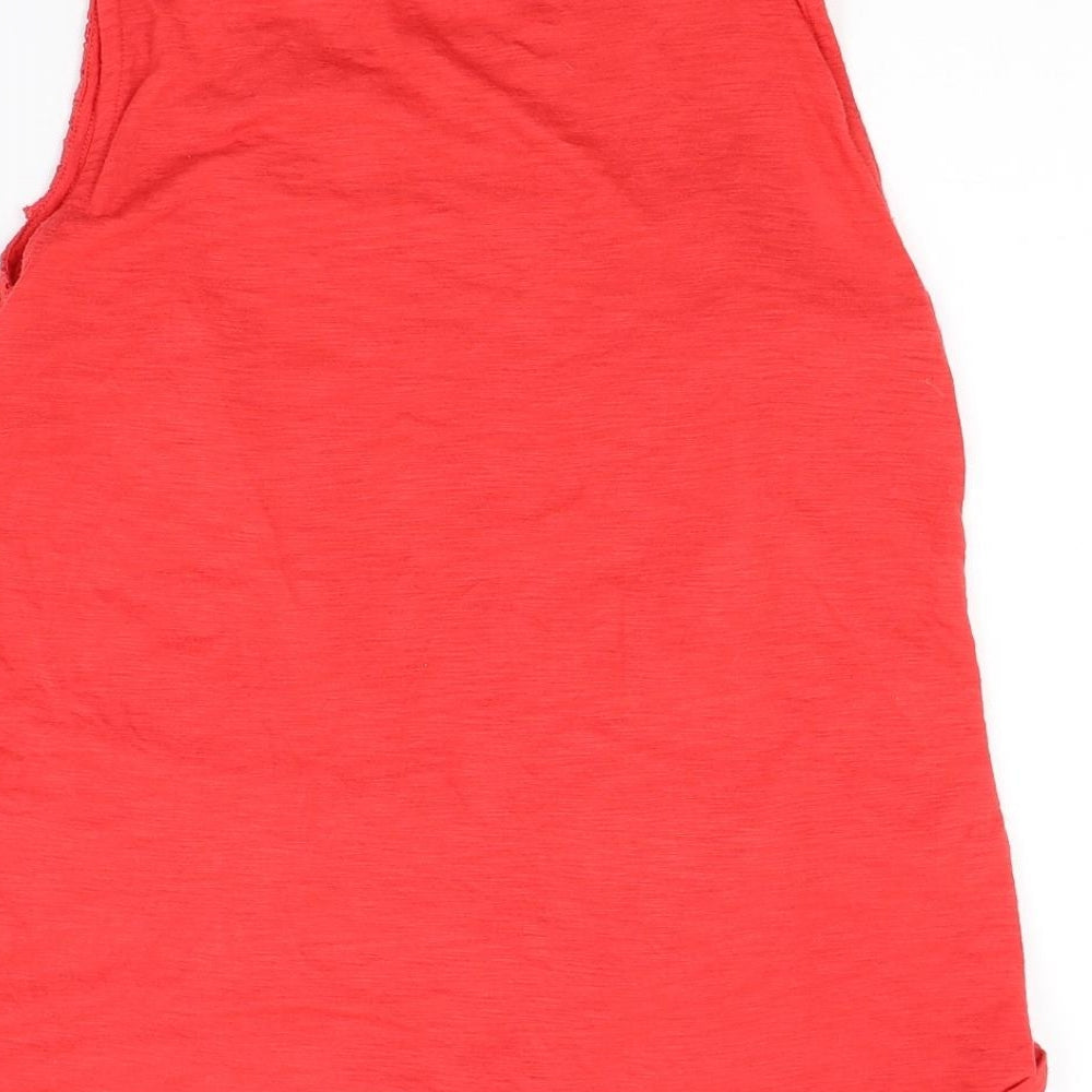 Papaya Womens Red Jersey Basic Tank Size 8