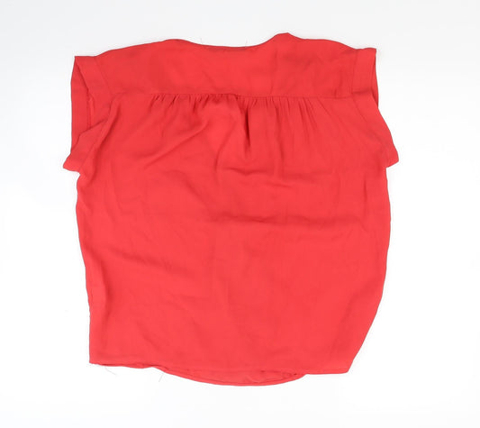 Primark Womens Red Basic Blouse Size 12