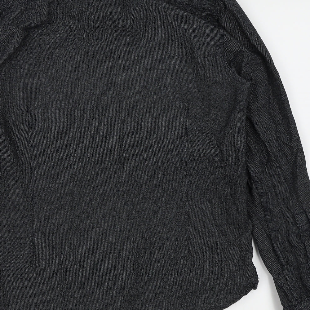 ASOS Mens Black Button-Up Size S