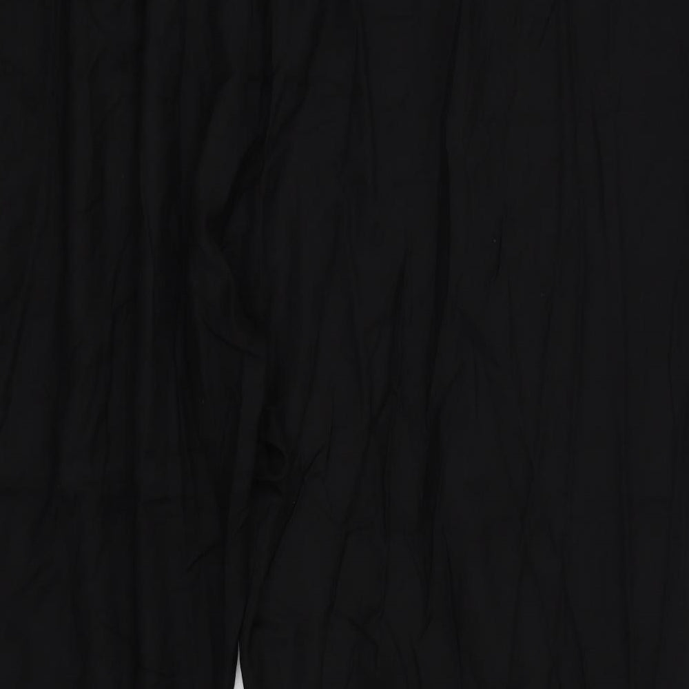 Womens UK Size 32 in label be Regular Fit Capri Black Trousers