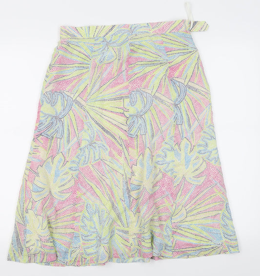 Episode Womens Multicoloured Fair Isle Flare Skirt Size 10