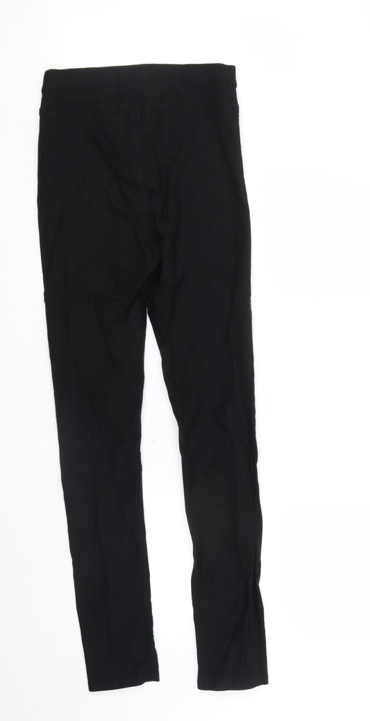 Divided Womens Black Cropped Trousers Size 14 L30 in