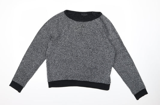 Topshop Womens Grey Knit Pullover Jumper Size 10