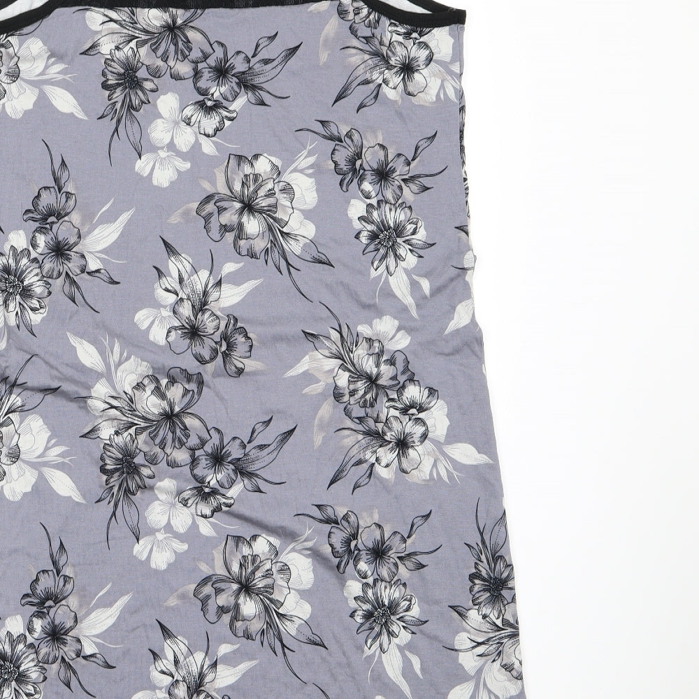 George Womens Grey Floral Size 12