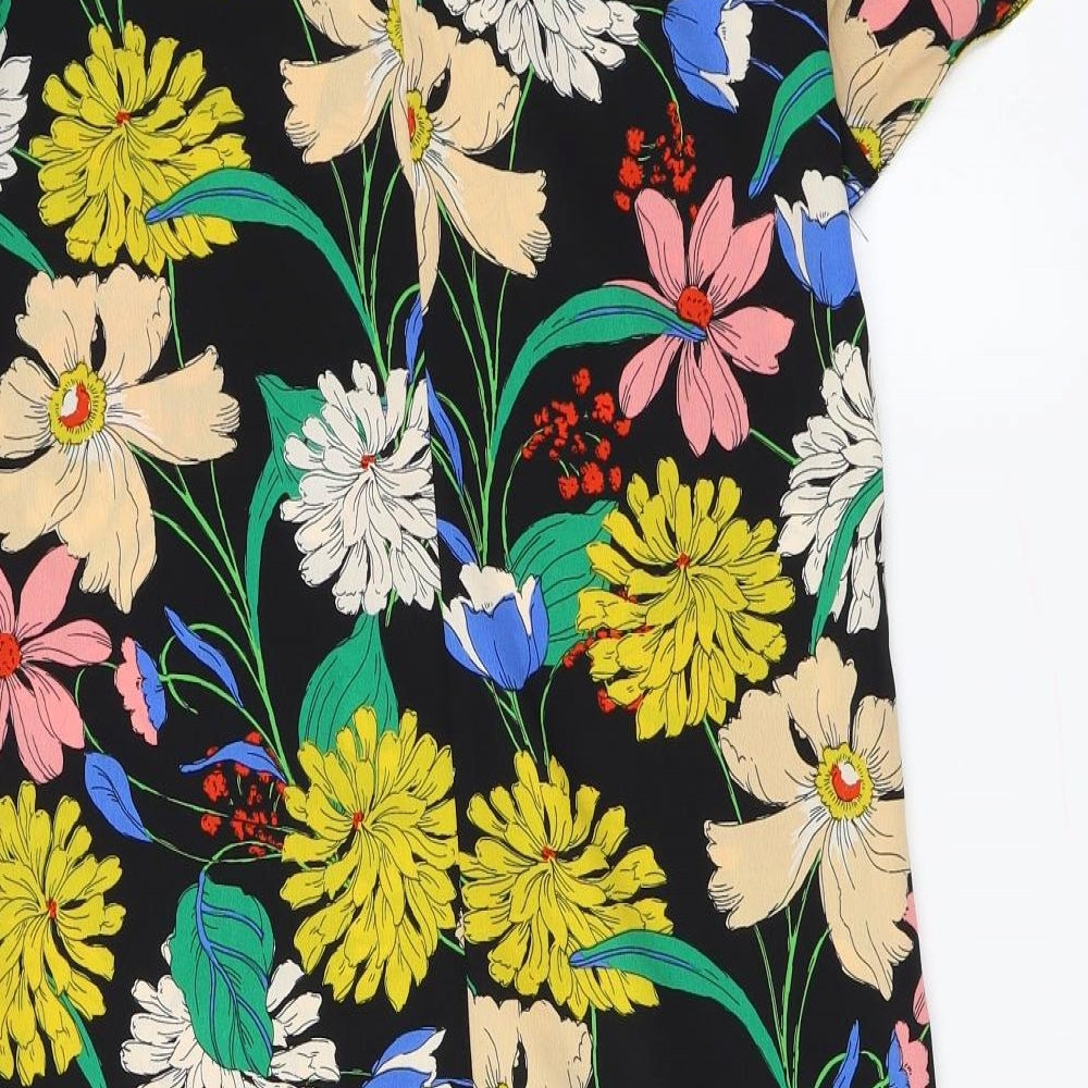 Primark Womens Beige Floral Basic Blouse Size 8