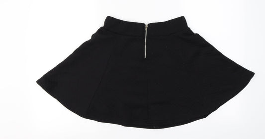 H&M  Womens Black   A-Line Skirt Size S