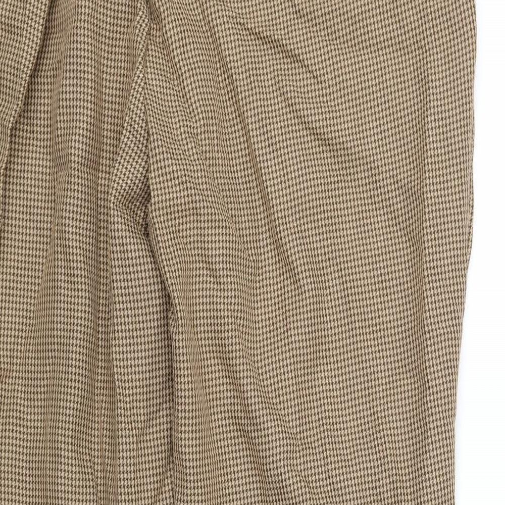 Damart Womens Orange Check Trousers Size 20 L30 in