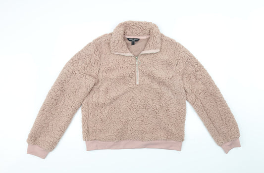 Brave Soul Womens Pink Pullover Jumper Size L