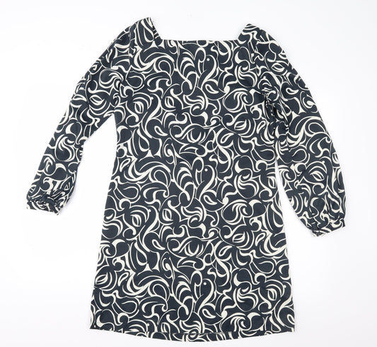 Matalan Womens Blue Geometric Shift Size 12