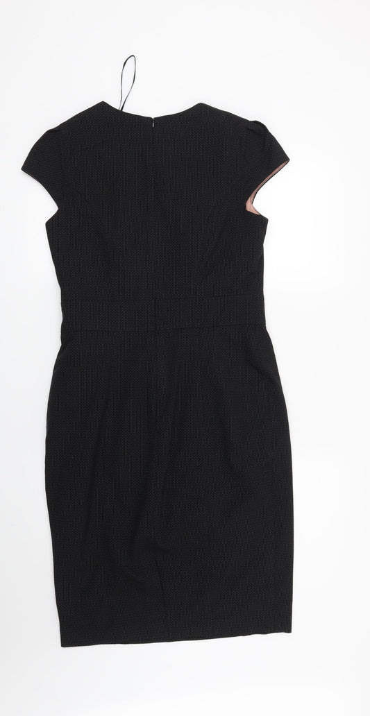 F&F Womens Black Polka Dot Shift Size 10