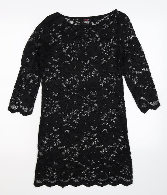 ASOS Womens Black Lace Mini Size 10