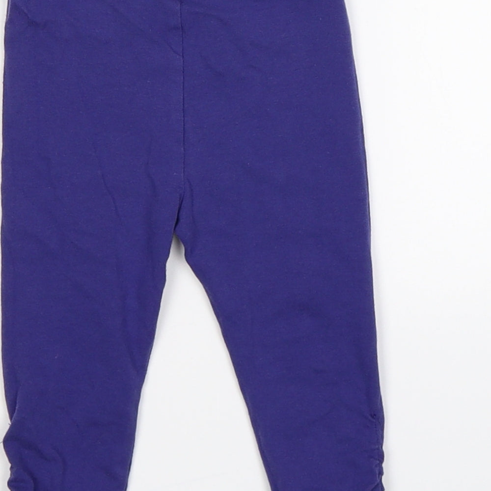 Mini Club Girls Purple Capri Leggings Size 6-9 Months