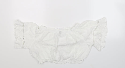 Womens UK Size 10 Divided White Basic Blouse
