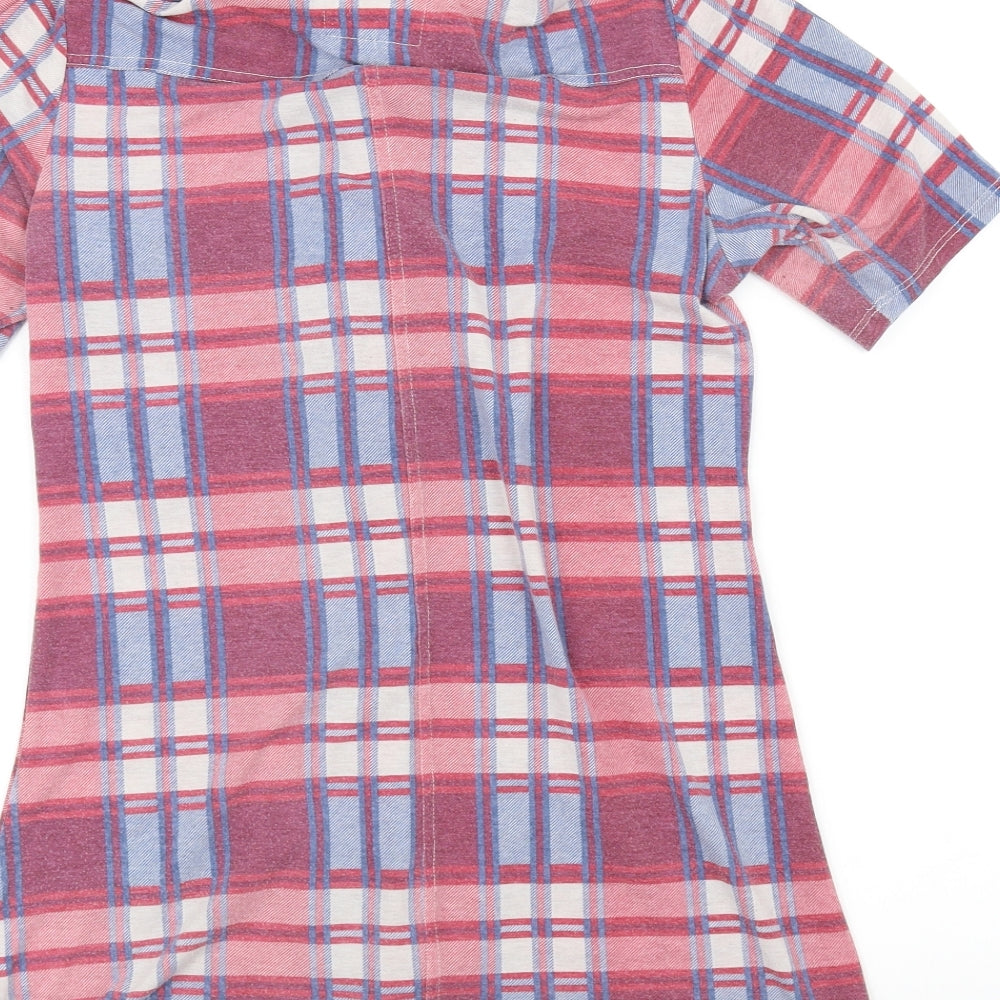 glory union Womens Red Basic Button-Up Size 12