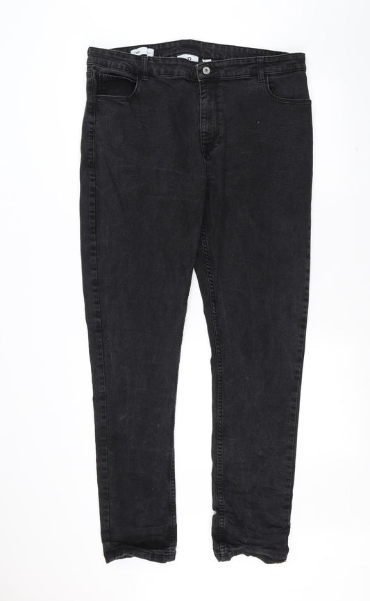 Collusion Womens Black Straight Jeans Size 40 L31 in