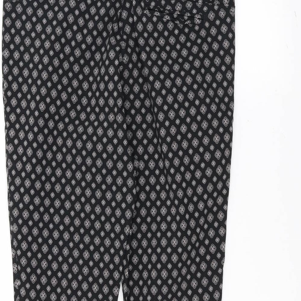 Womens UK Size 14 Dorothy Perkins Regular Fit Black Trousers