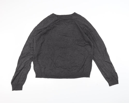 BHS Mens Grey Pullover Jumper Size M