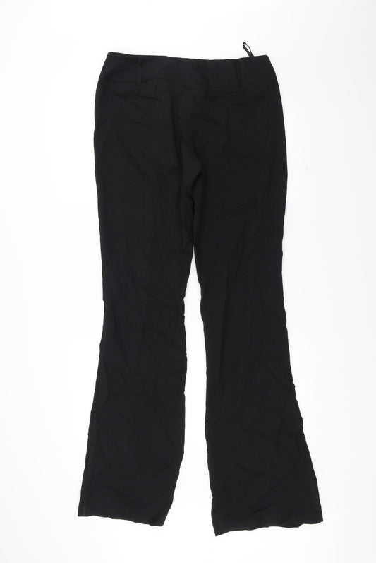 Womens UK Size 14 Dorothy Perkins Regular Fit Black Trousers