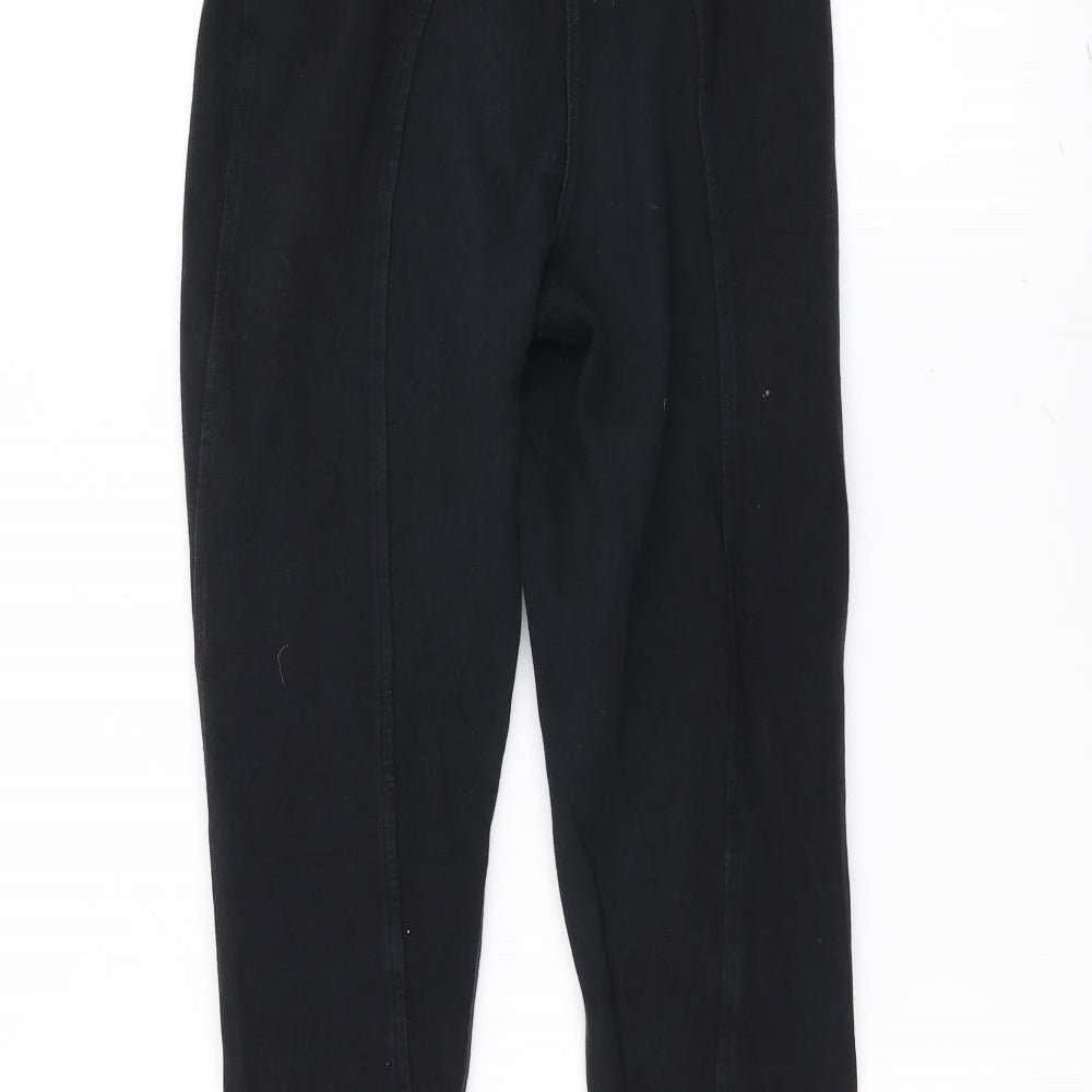 Olympus Womens Black Sweatpants Trousers Size 8 L25 in