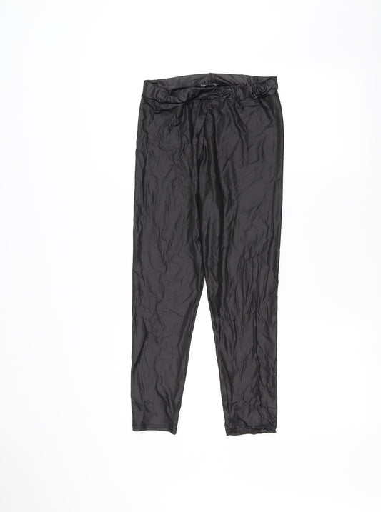 Womens UK Size 12 I SAW IT FIRST Regular Fit Black Trousers