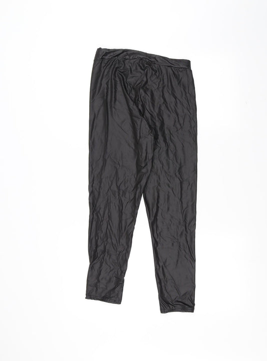 I SAW IT FIRST Womens Black Trousers Size 12 L23 in