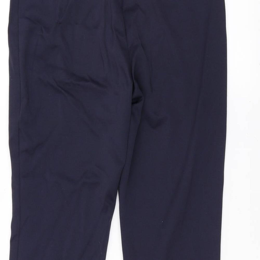 Wardrobe Essentials Womens Blue Trousers Size 14 L28 in