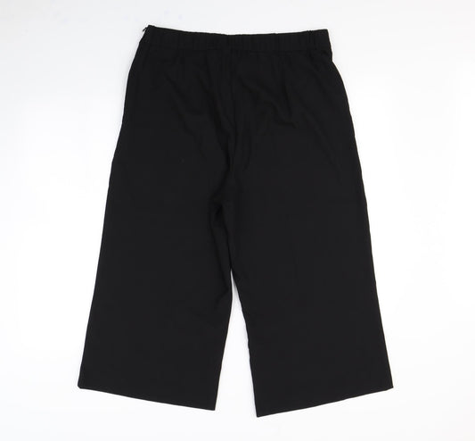 Womens UK Size 16 label be Regular Fit Dress Pants Black Trousers