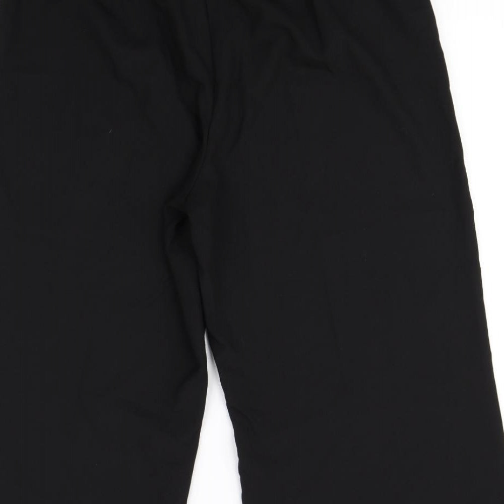 Womens UK Size 16 label be Regular Fit Dress Pants Black Trousers