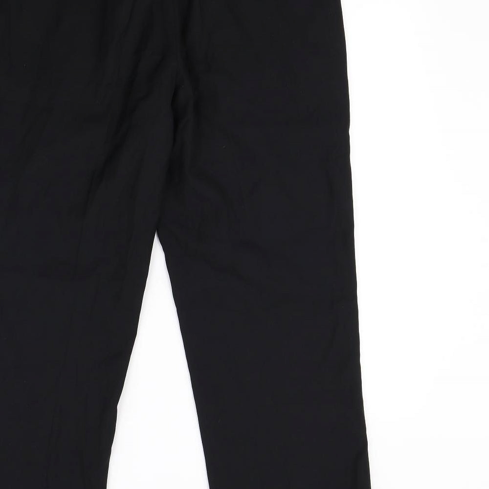 Womens UK Size 32 in Preworn Regular Fit Dress Pants Black Trousers