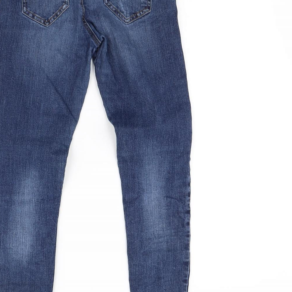 Denim & Co. Womens Blue Skinny Jeans Size 8 L28 in