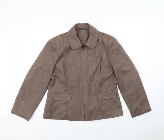 Womens UK Size 16 BHS Brown Jacket