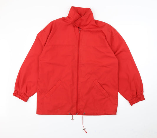 True Colours Womens Red Rain Coat Coat Size 16