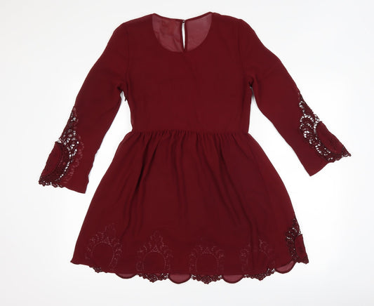 H&M Womens Red Shift Size 6