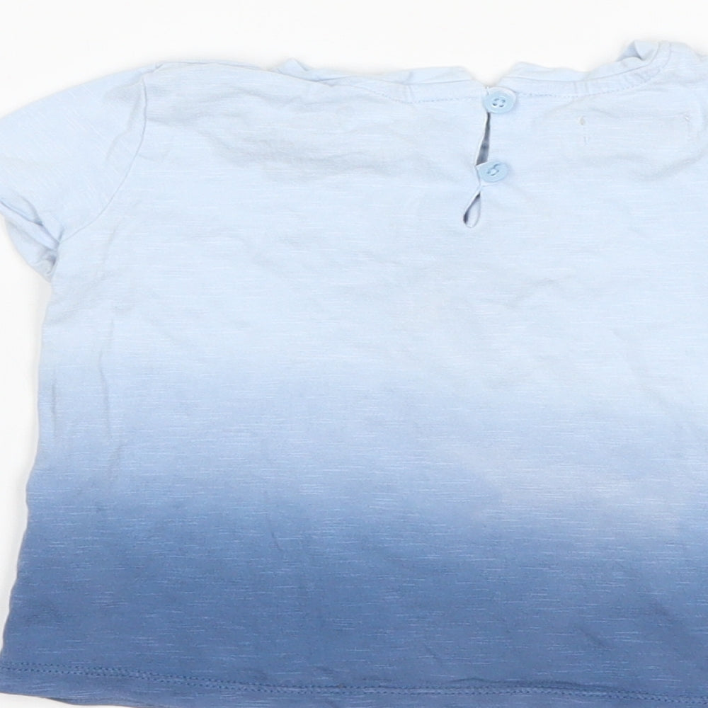 Next Baby Blue Basic T-Shirt Size 9-12 Months - Unicorn