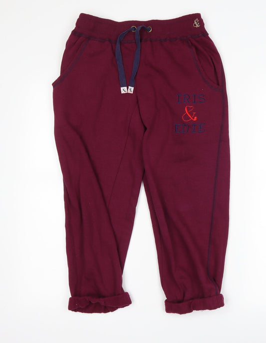 Womens UK Size 8 Debenhams Regular Fit Jogger Purple Trousers