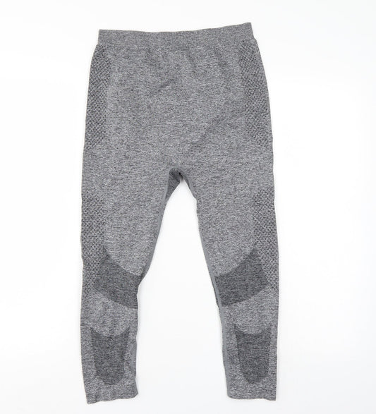 Preworn Womens Grey Track Pants Leggings Size XS L19 in - Elastic Waist