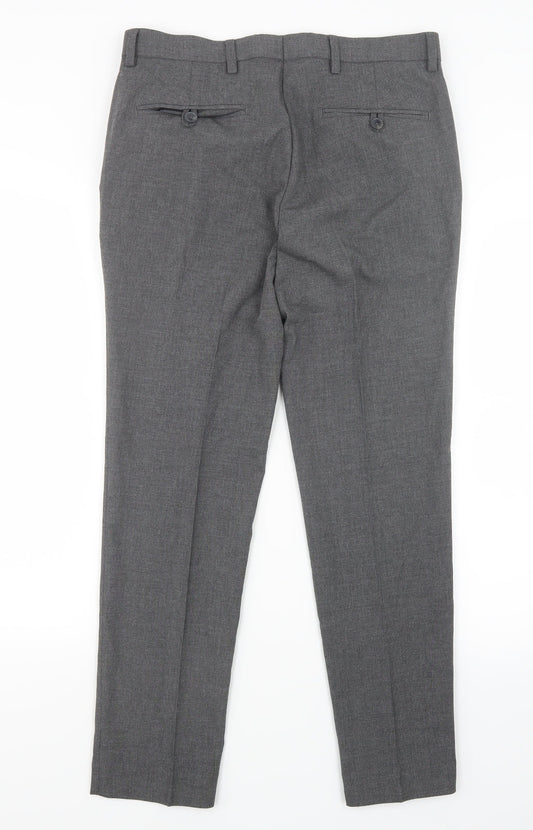 Marks and Spencer Mens Grey Trousers Size 31 in L28 in