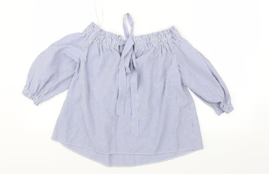 Womens UK Size 12 Atmosphere Blue Basic Blouse