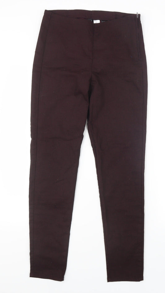 Womens UK Size 10 Divided by H&M Regular Fit Purple Trousers